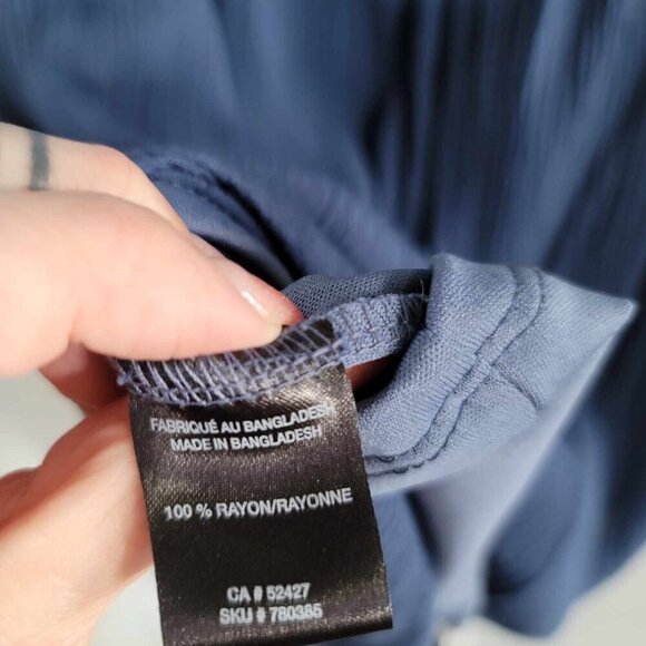 Lily Morgan Navy Blue crepe cold shoulder summer dress - Picture 11 of 11